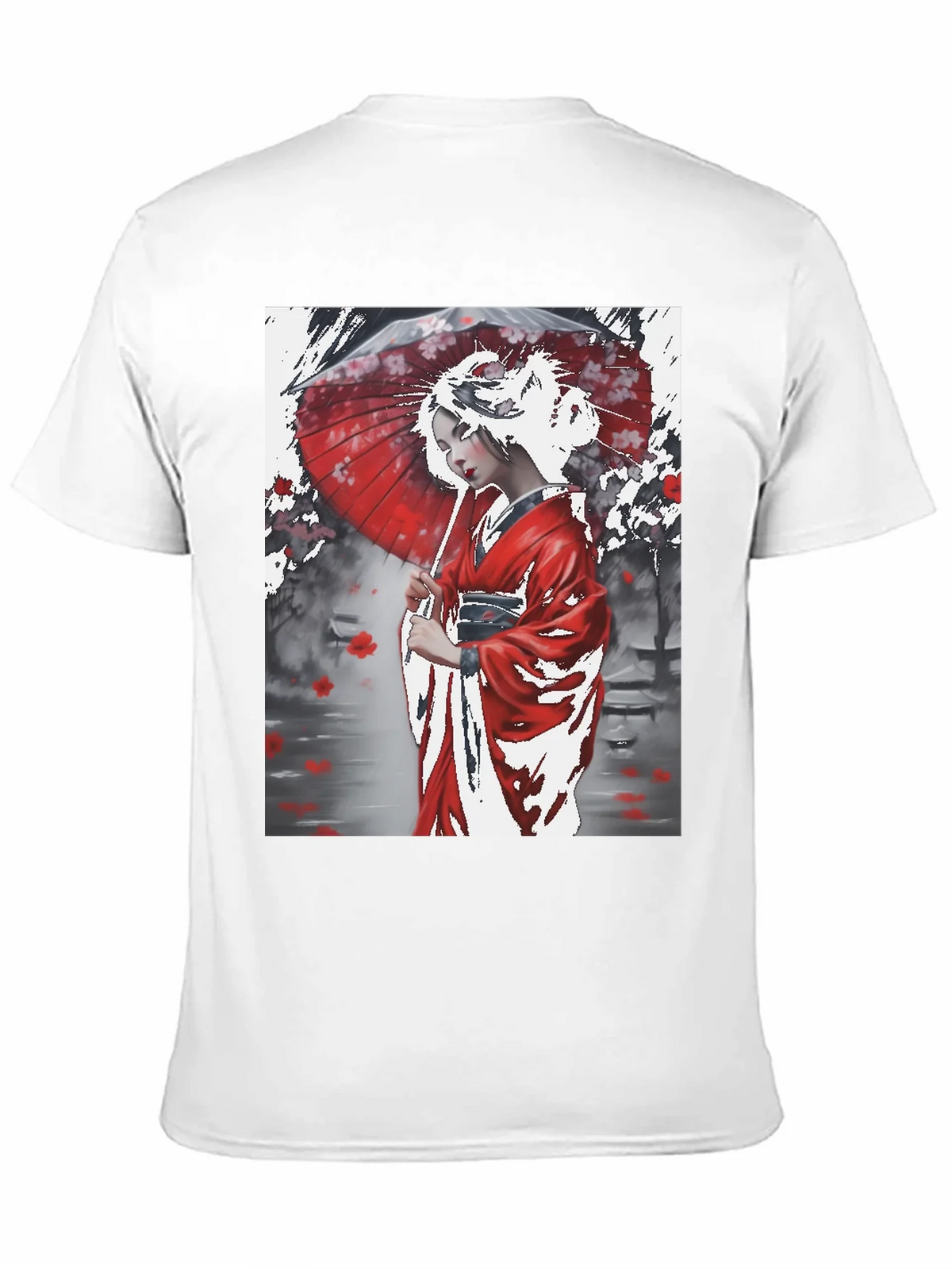 Japanese Geisha Art Graphic Tee product image 10