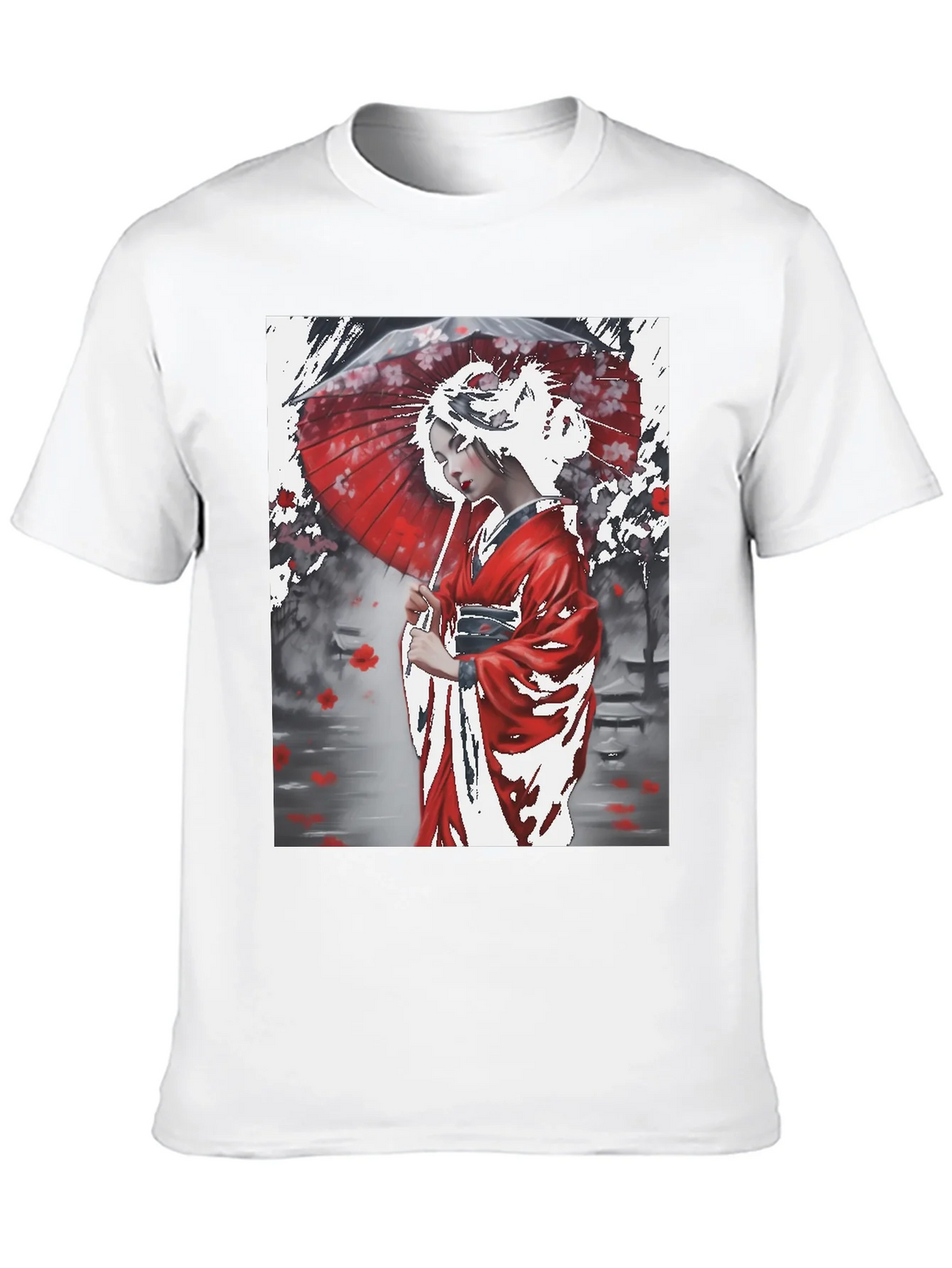 Japanese Geisha Art Graphic Tee product image 9