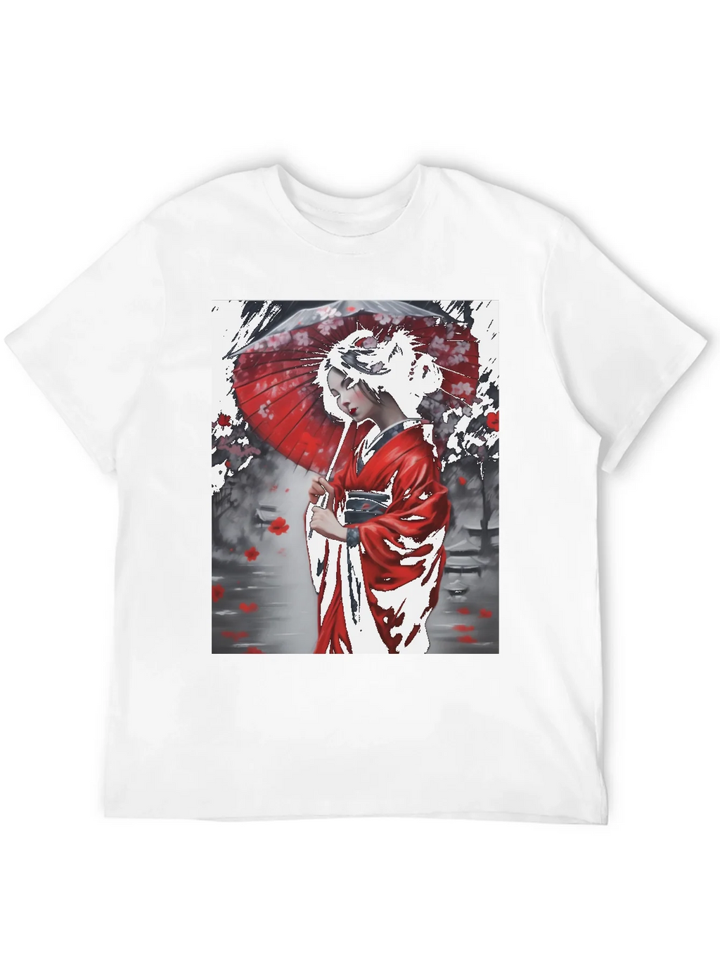 Japanese Geisha Art Graphic Tee product image 11