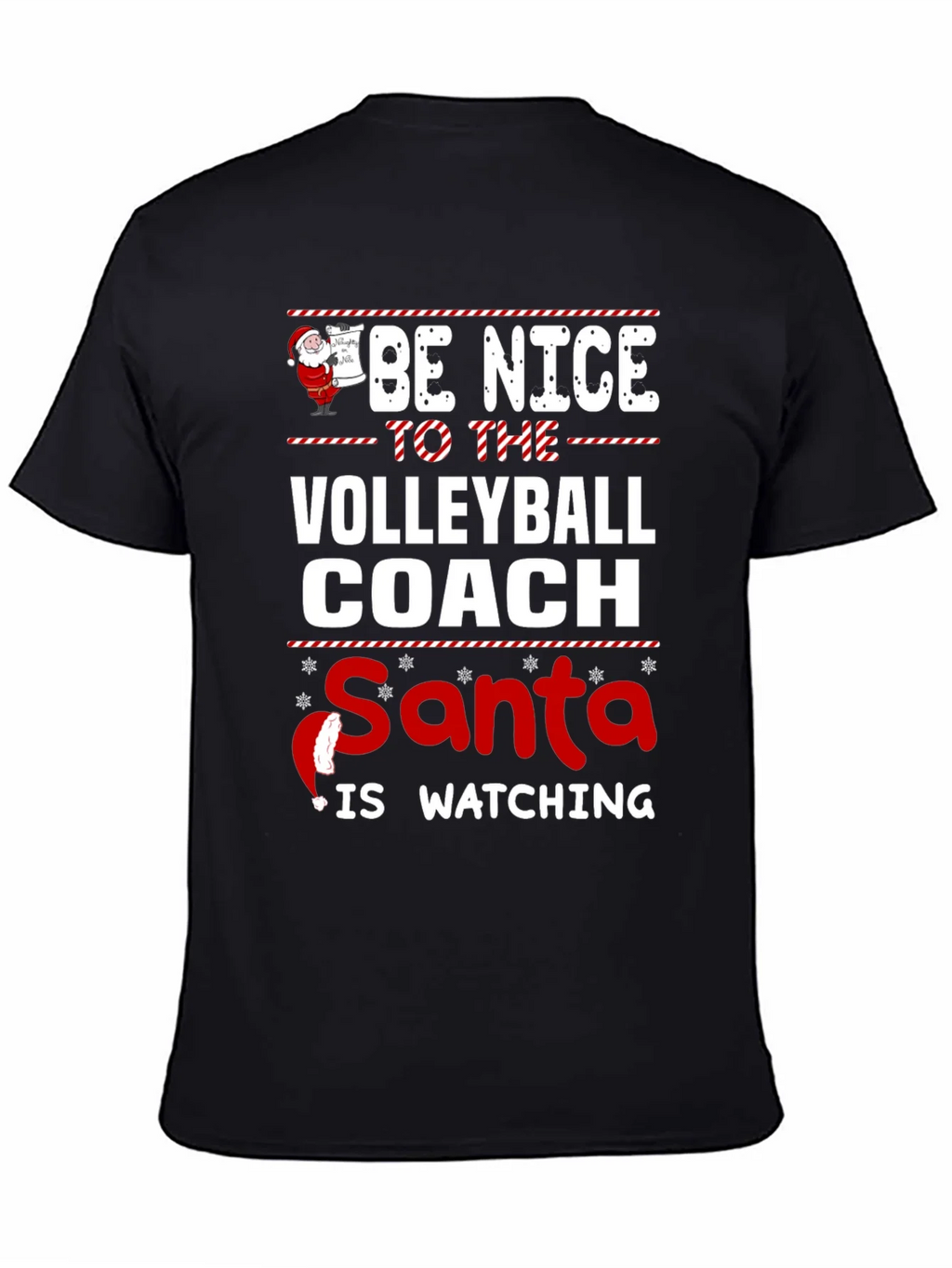 Funny Christmas Volleyball Coach T-Shirt product image 4