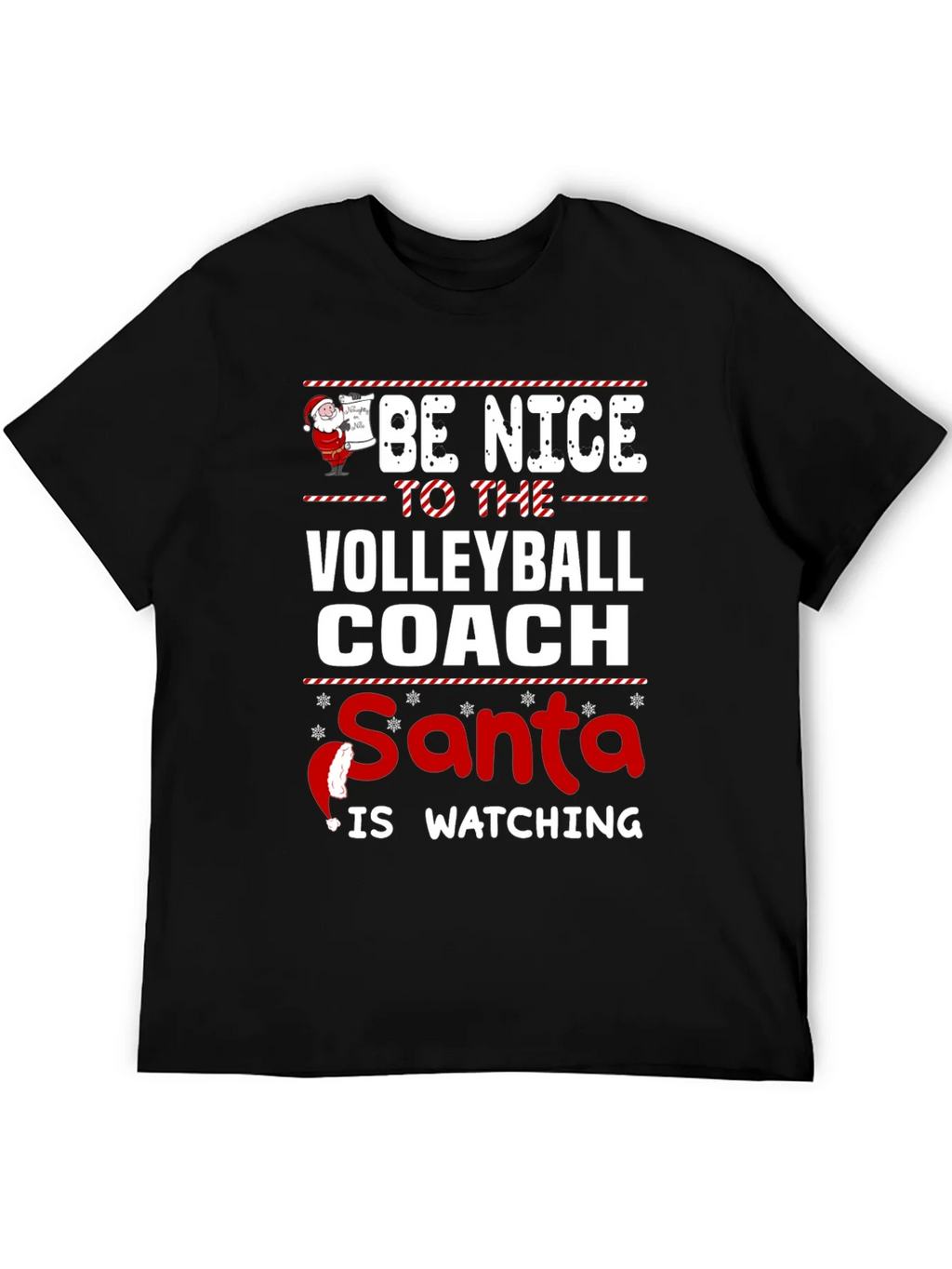 Funny Christmas Volleyball Coach T-Shirt product image 5