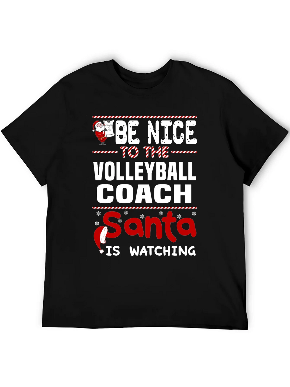 Funny Christmas Volleyball Coach T-Shirt product image 5