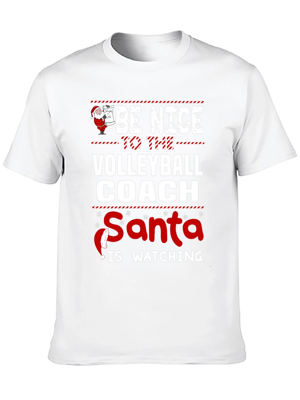 Funny Christmas Volleyball Coach T-Shirt product image 9