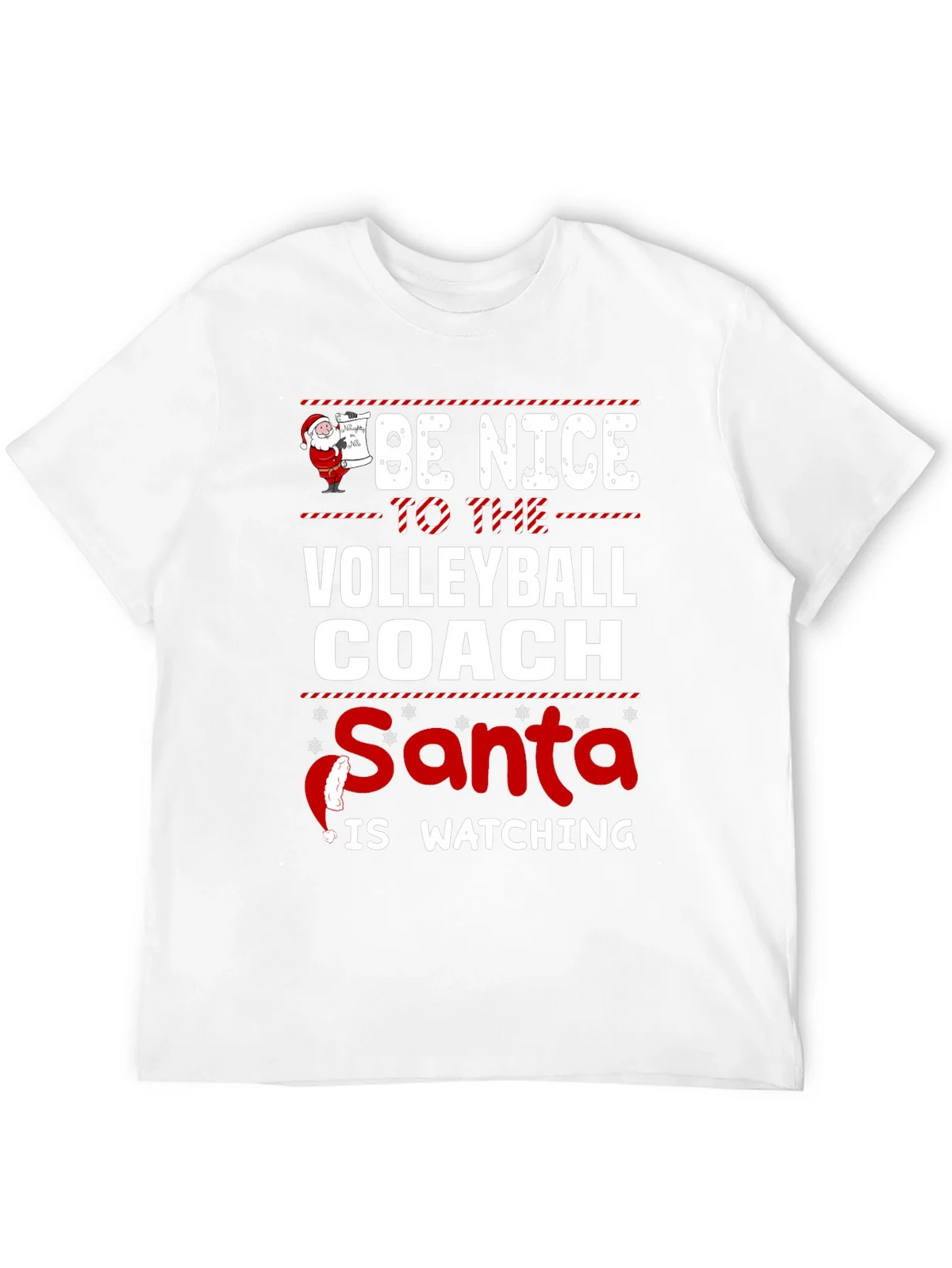 Funny Christmas Volleyball Coach T-Shirt product image 11