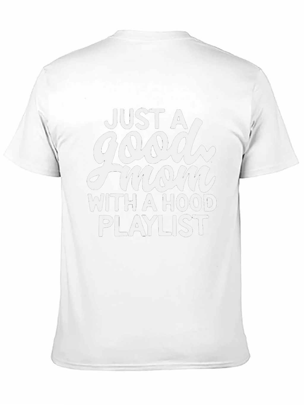 Good Mom Hood Playlist Black Graphic T-Shirt product image 9