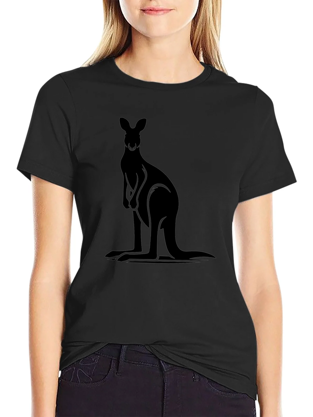 Black Kangaroo Graphic Tee product image 2