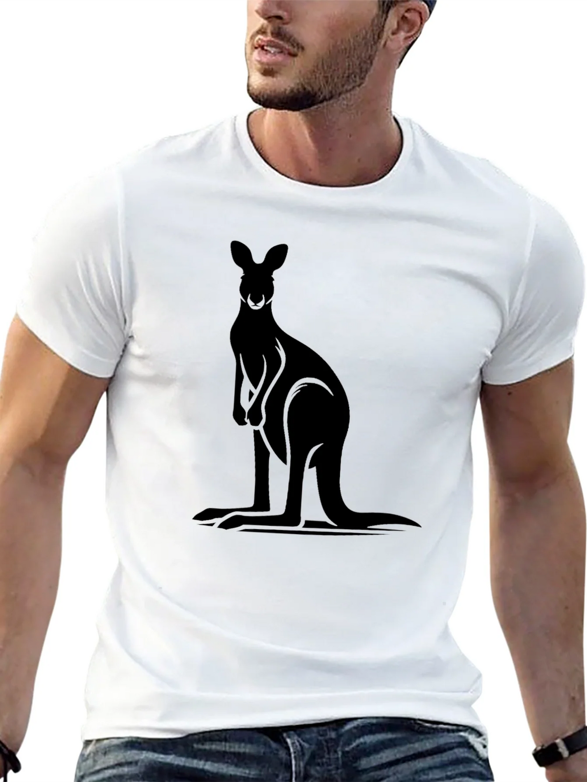 Black Kangaroo Graphic Tee product image 10