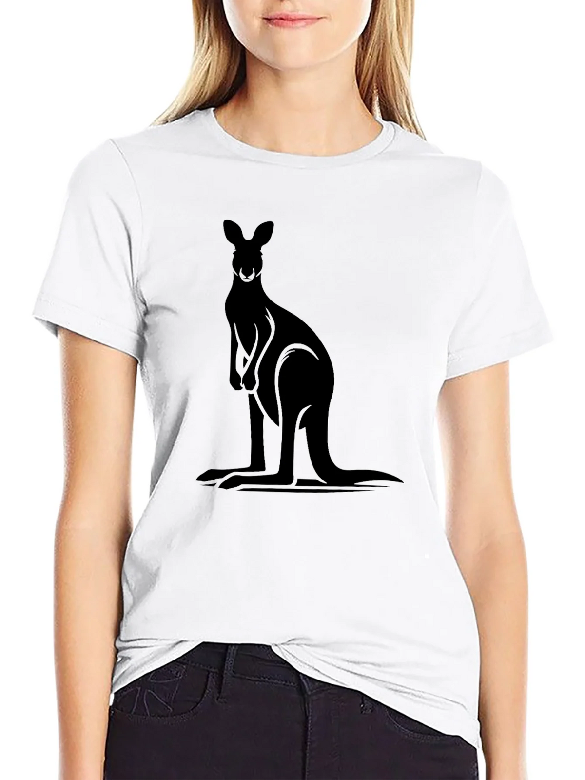 Black Kangaroo Graphic Tee product image 7