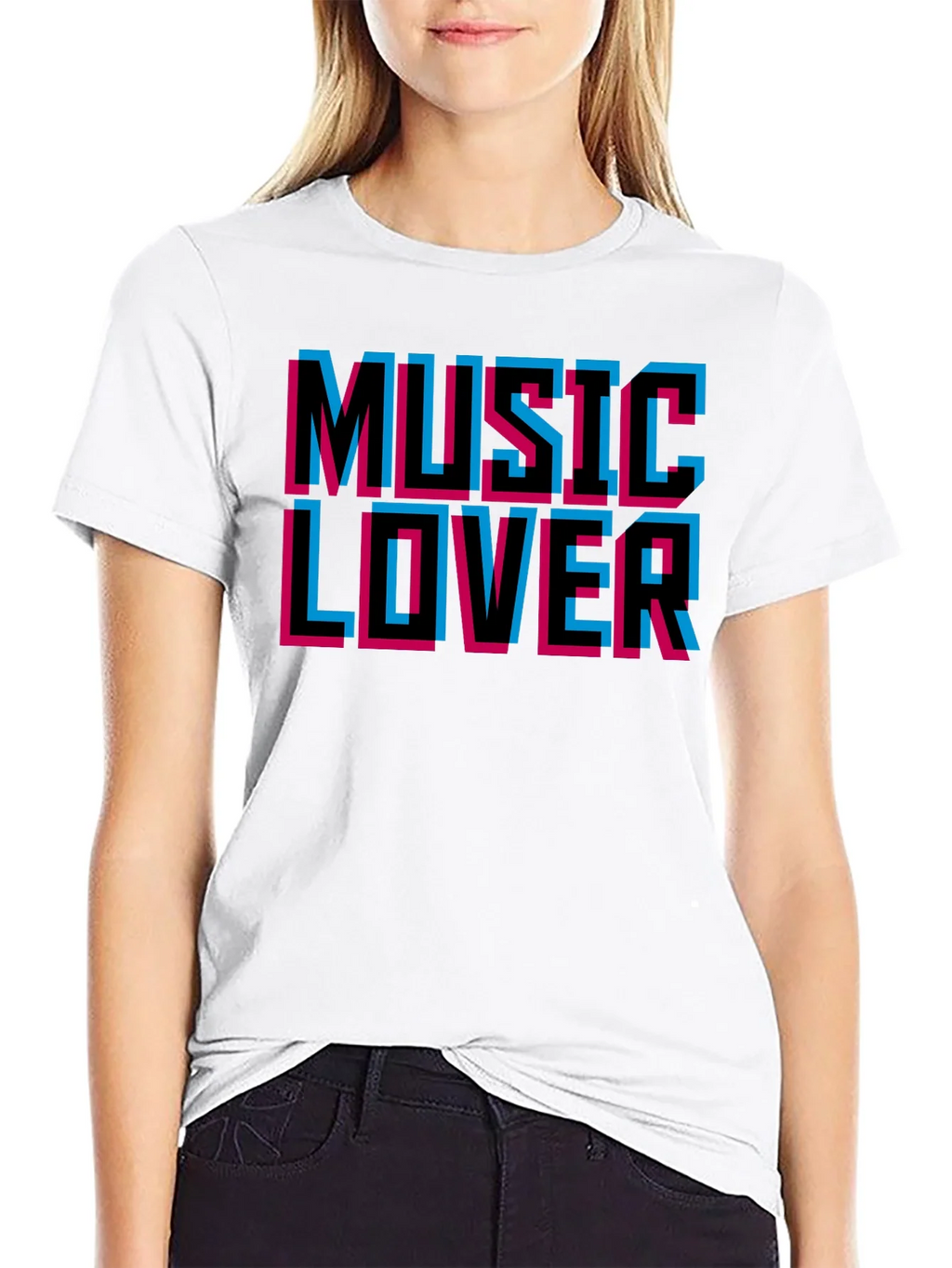 Music Lover Black Graphic T-Shirt product image 8