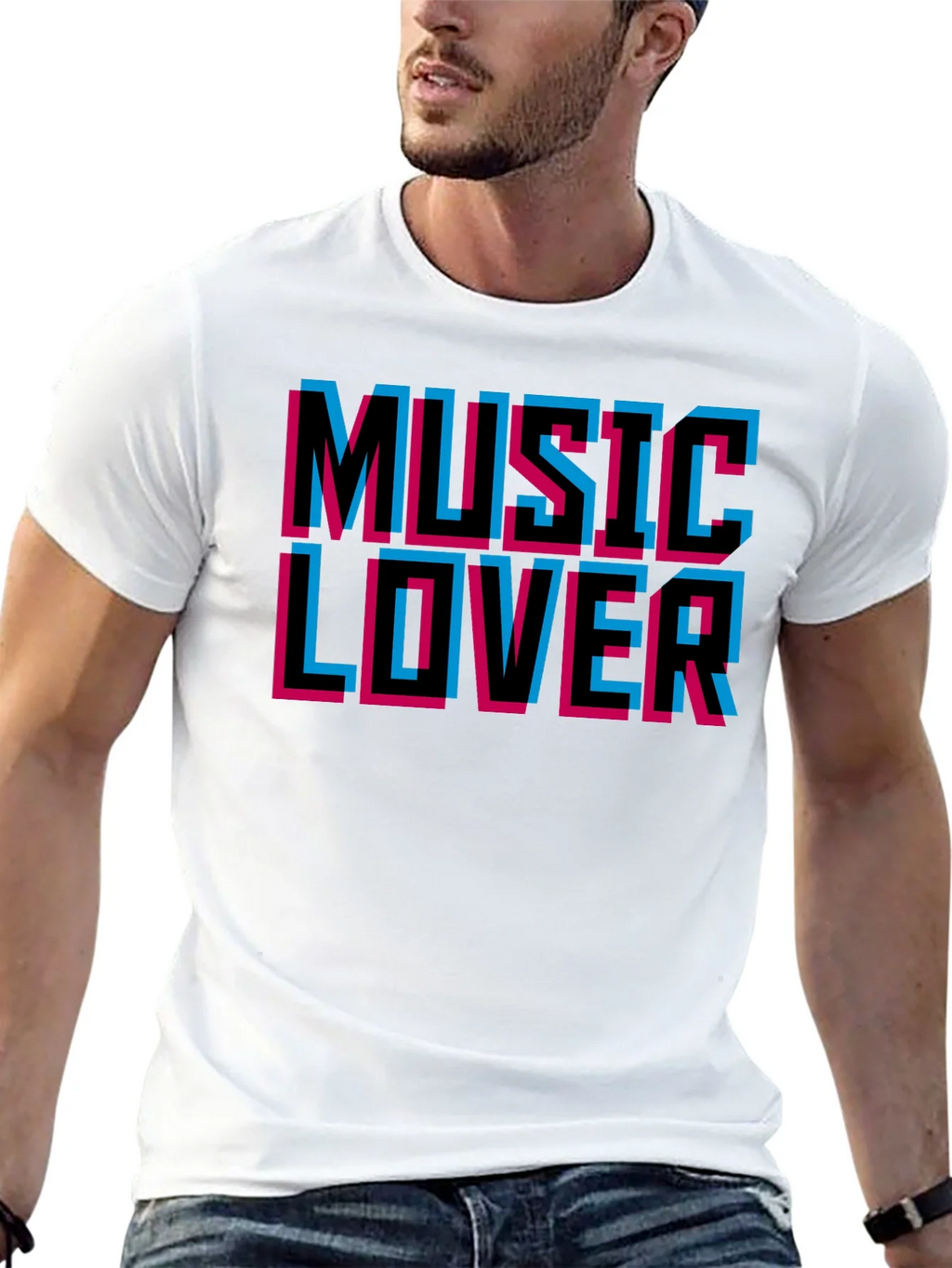 Music Lover Black Graphic T-Shirt product image 12