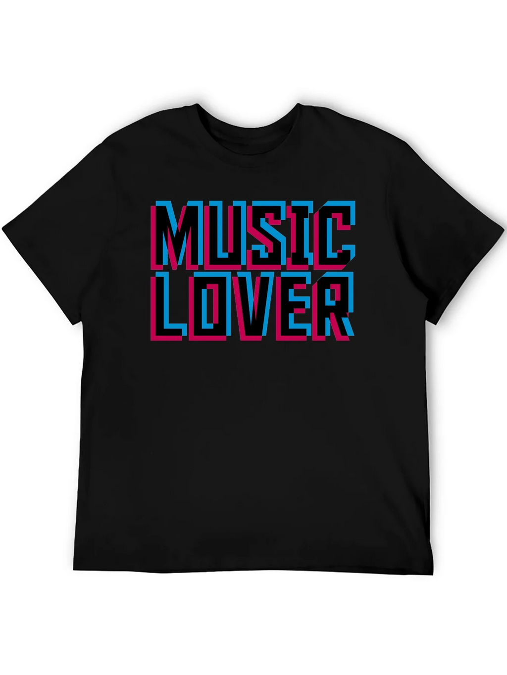 Music Lover Black Graphic T-Shirt product image 5