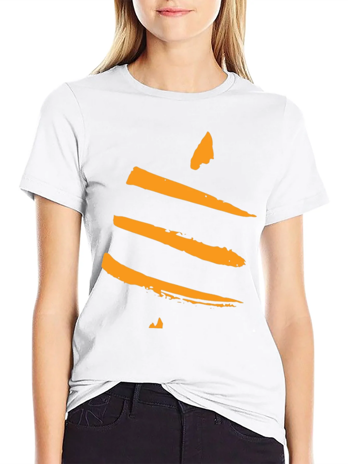 Modern Abstract Graphic Tee - Black product image 8