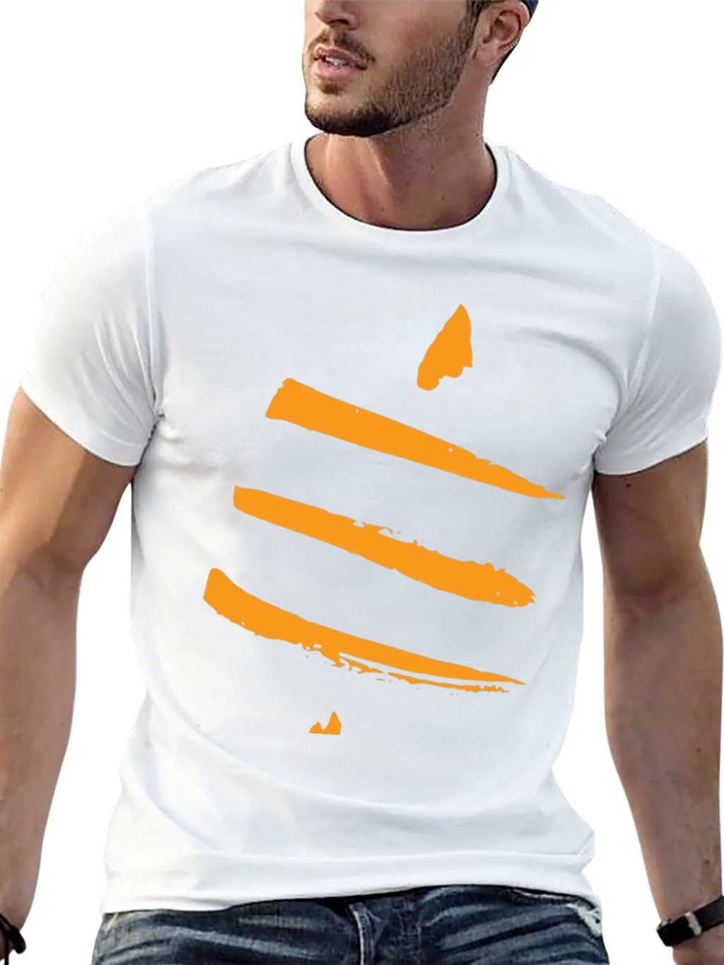Modern Abstract Graphic Tee - Black product image 12