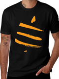 Modern Abstract Graphic Tee - Black product image 1