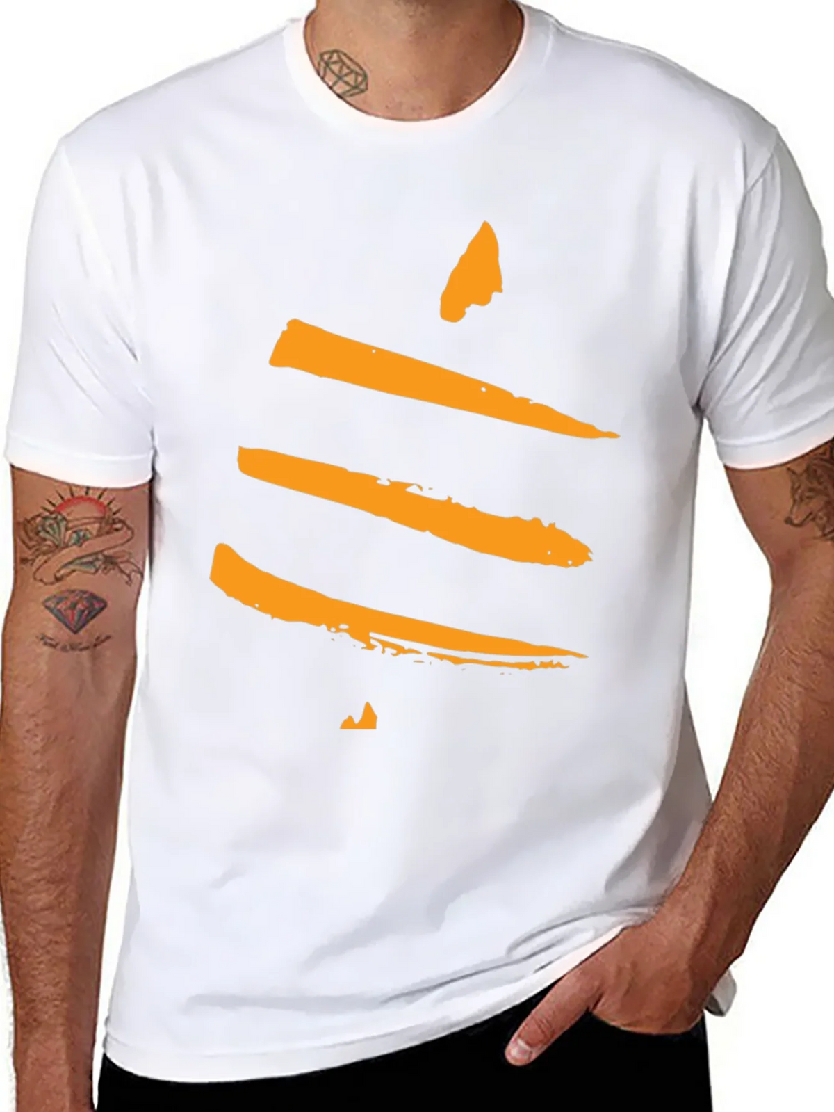 Modern Abstract Graphic Tee - Black product image 7