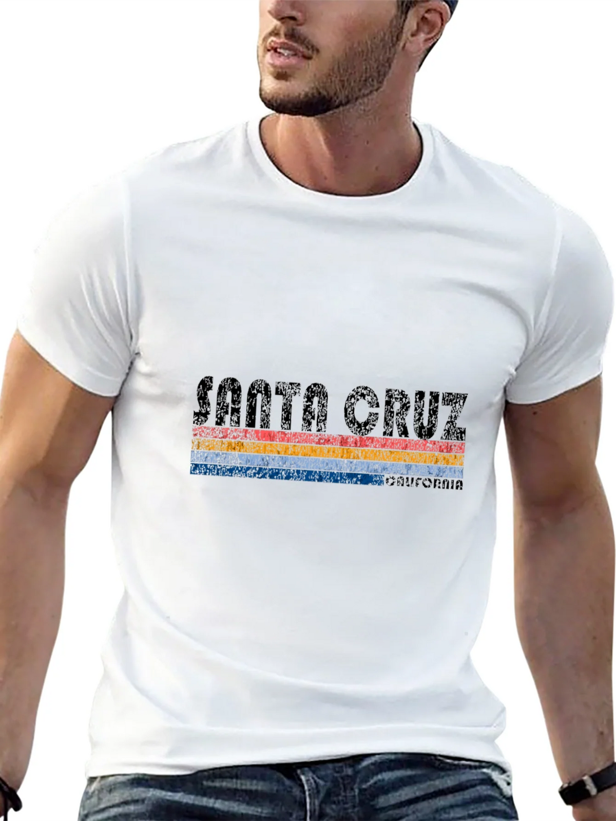 Santa Cruz Retro Striped Graphic Tee - Black product image 12
