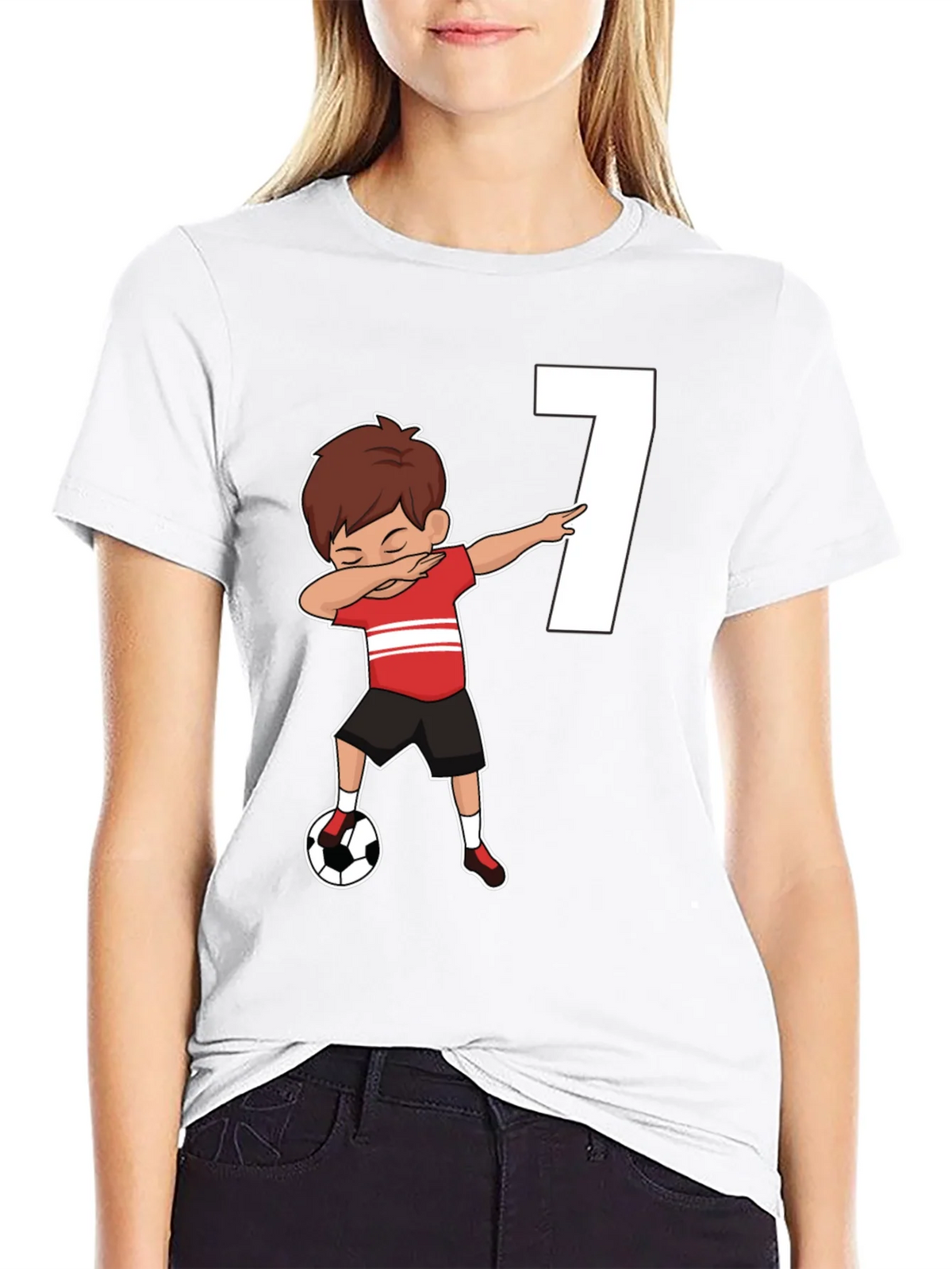 Soccer Birthday Boy Number 7 T-Shirt product image 8