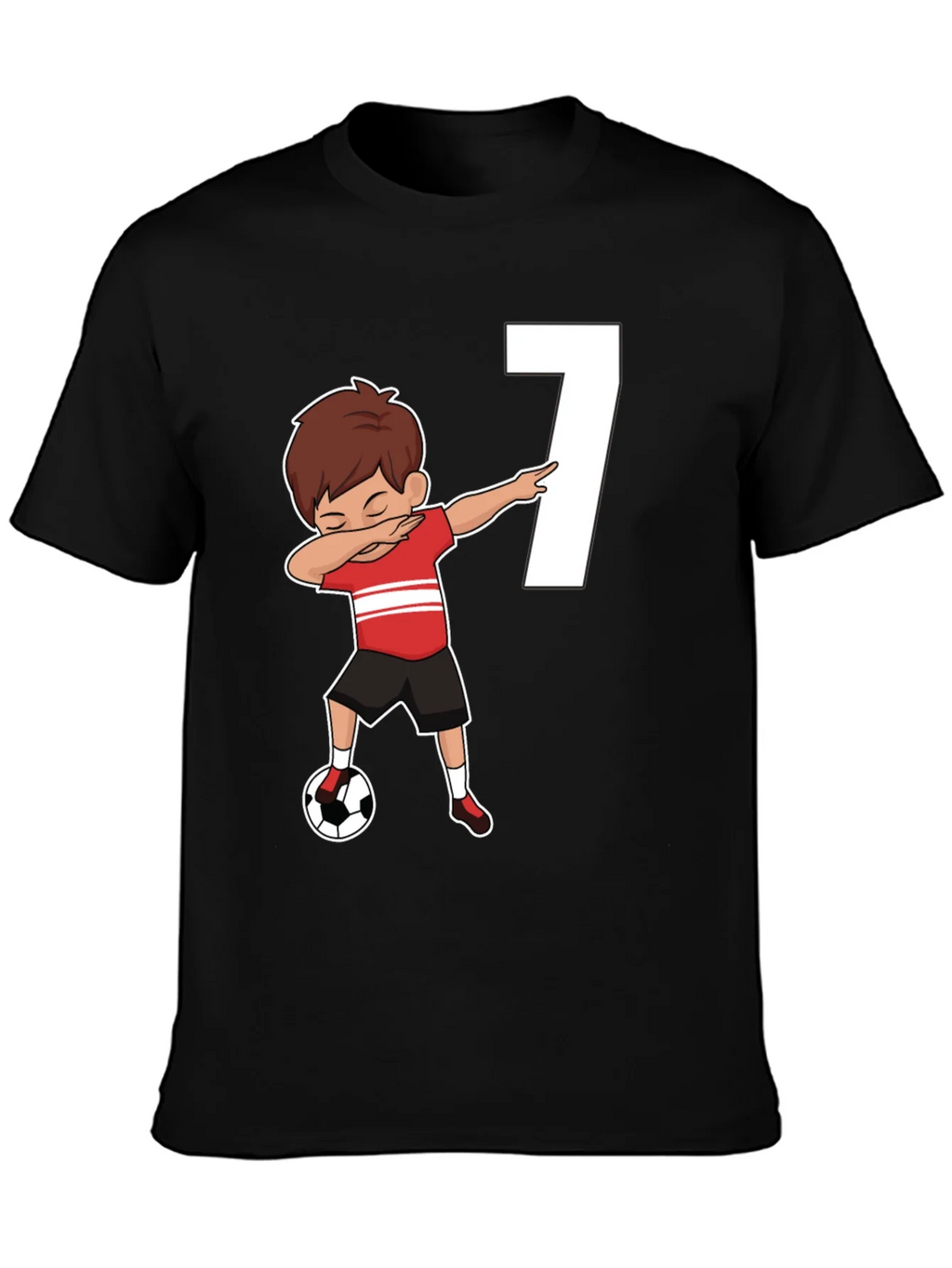Soccer Birthday Boy Number 7 T-Shirt product image 3