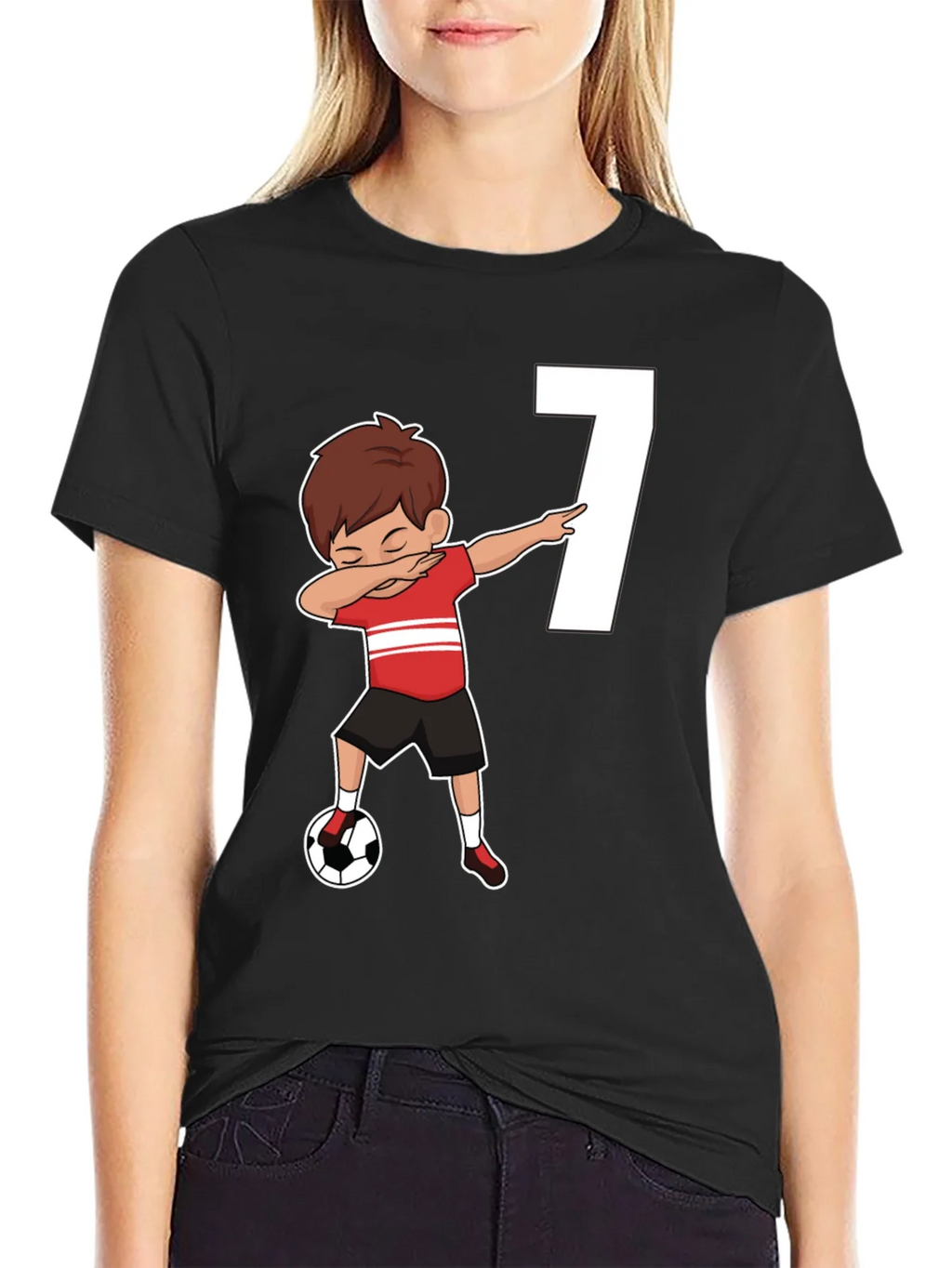 Soccer Birthday Boy Number 7 T-Shirt product image 2