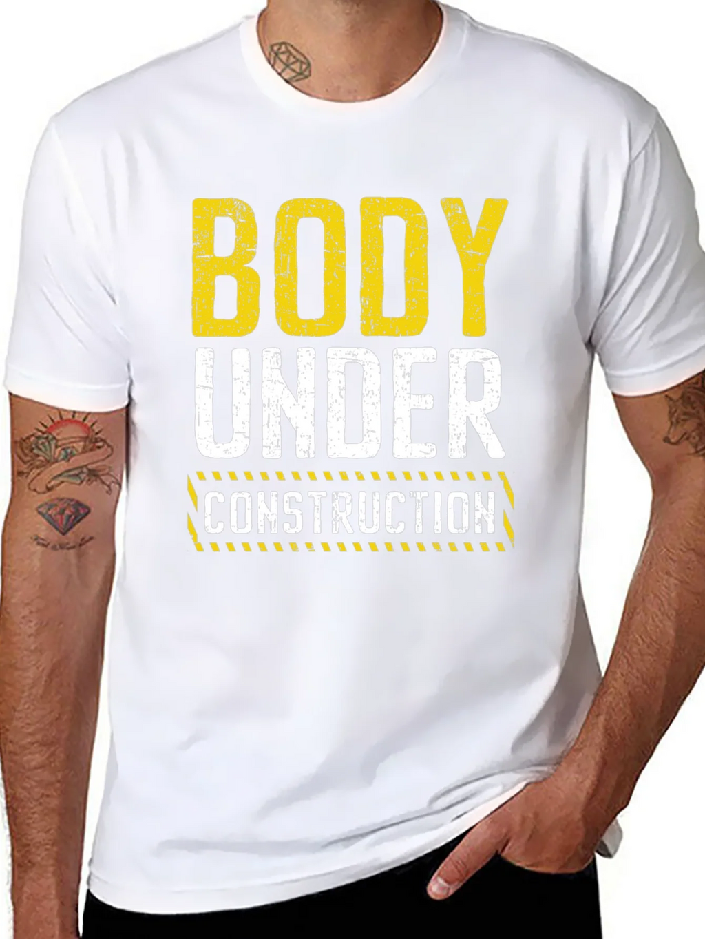Body Under Construction Graphic T-Shirt - Black product image 6
