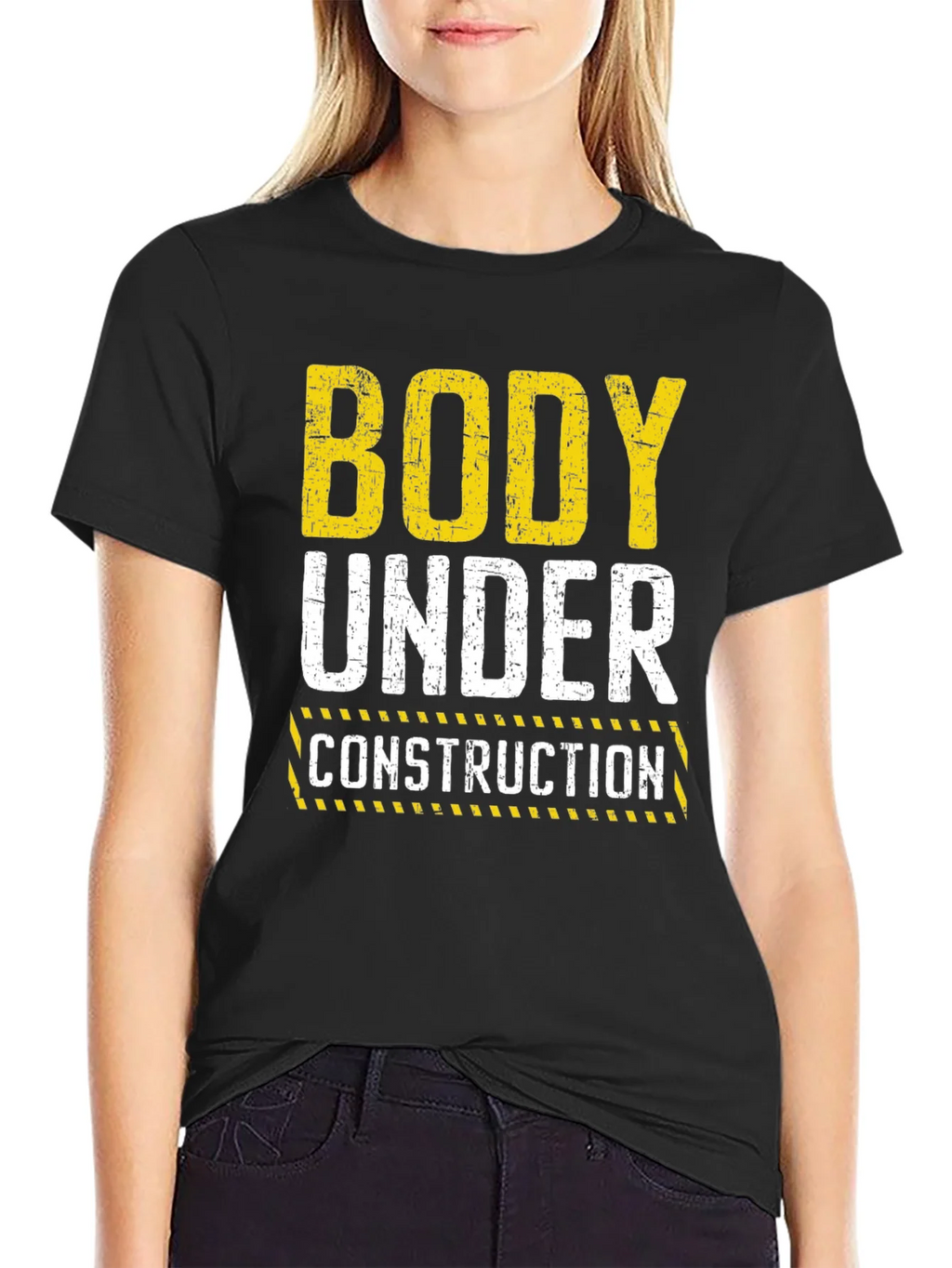 Body Under Construction Graphic T-Shirt - Black product image 2