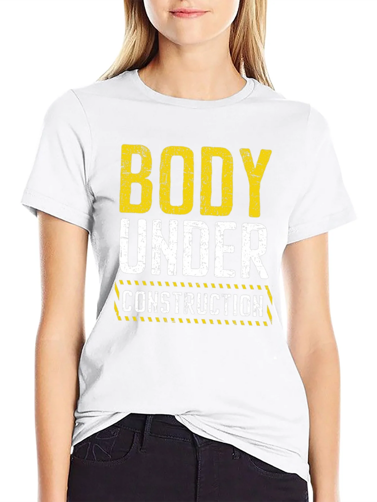Body Under Construction Graphic T-Shirt - Black product image 7