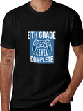 8th Grade Level Complete Black T-Shirt product image 1