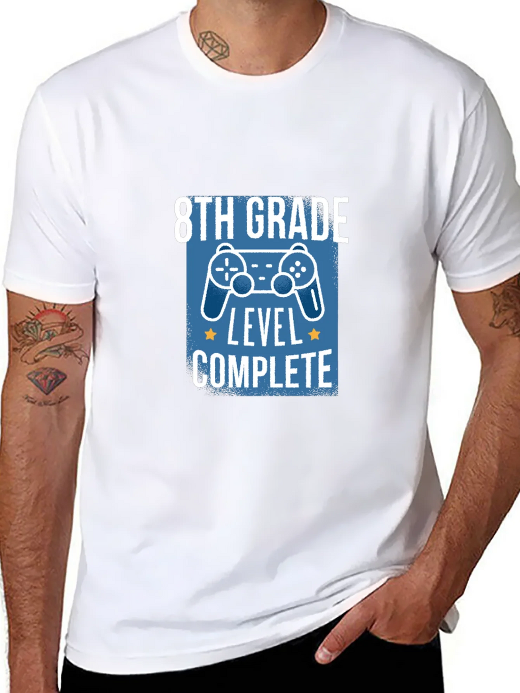 8th Grade Level Complete Black T-Shirt product image 7