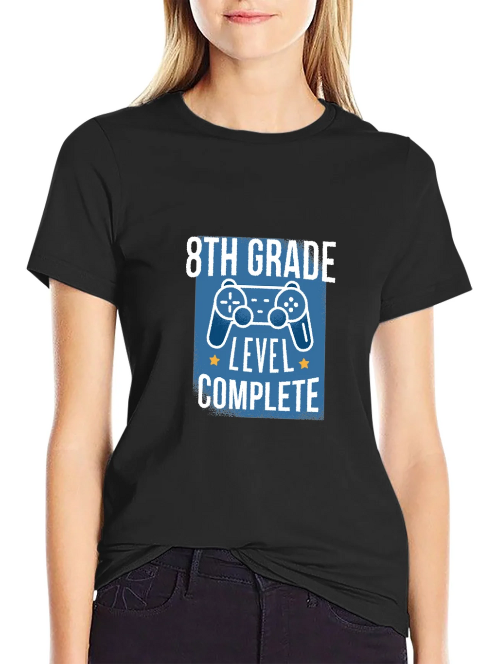 8th Grade Level Complete Black T-Shirt product image 2