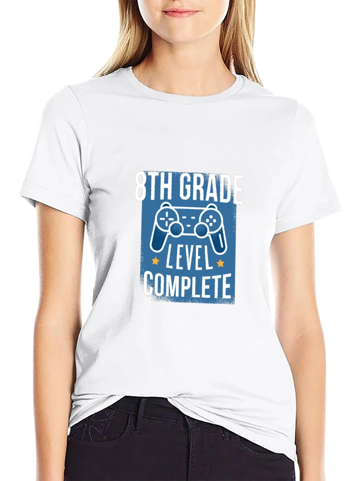 8th Grade Level Complete Black T-Shirt product image 8