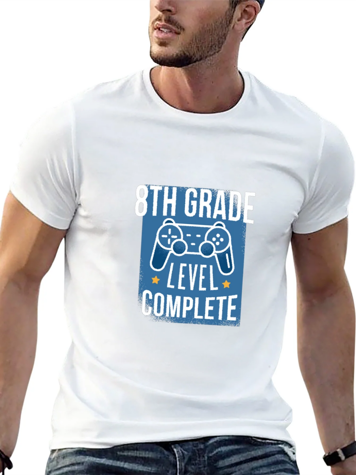 8th Grade Level Complete Black T-Shirt product image 12