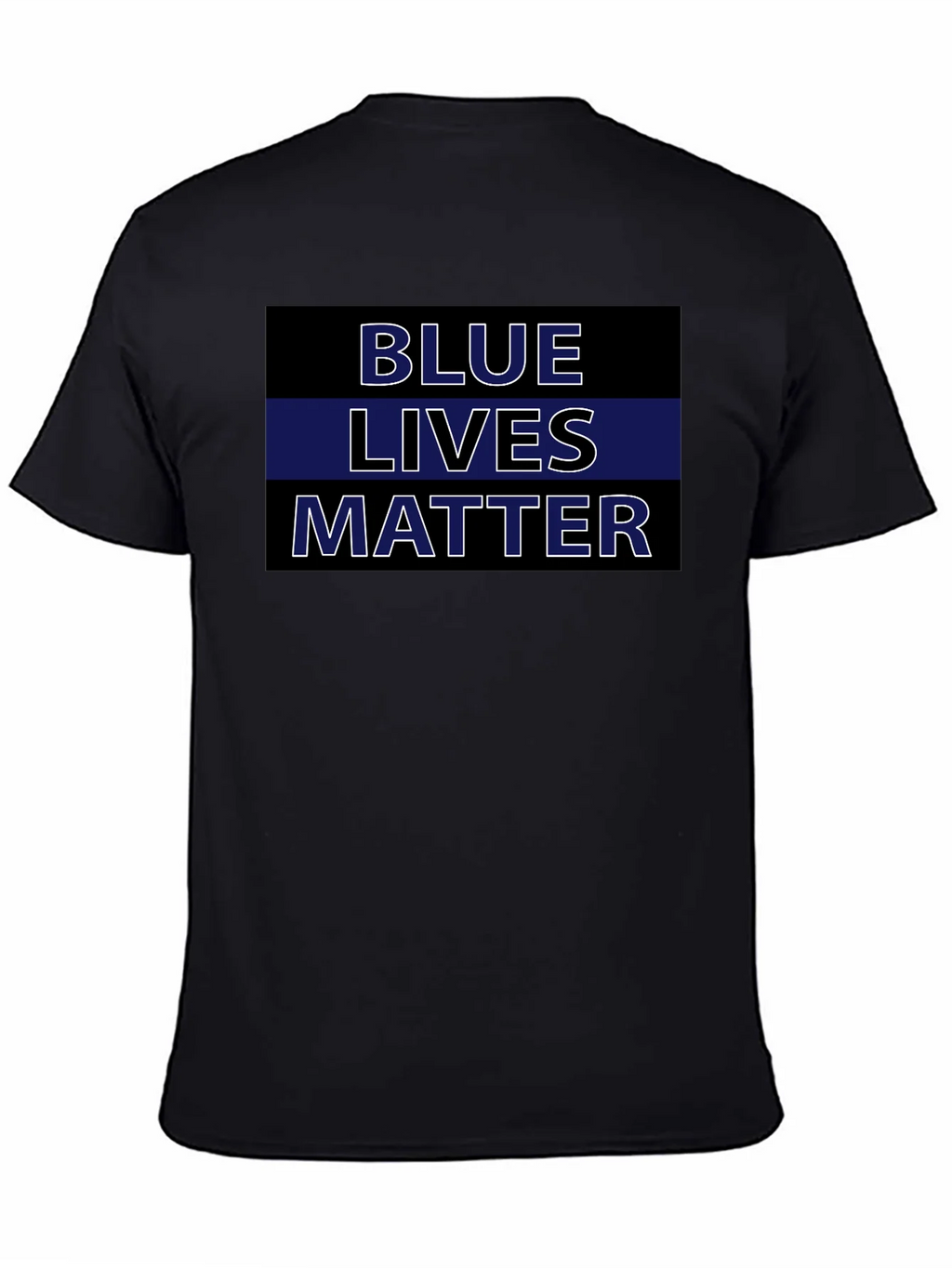 Blue Lives Matter T-Shirt - Black product image 4