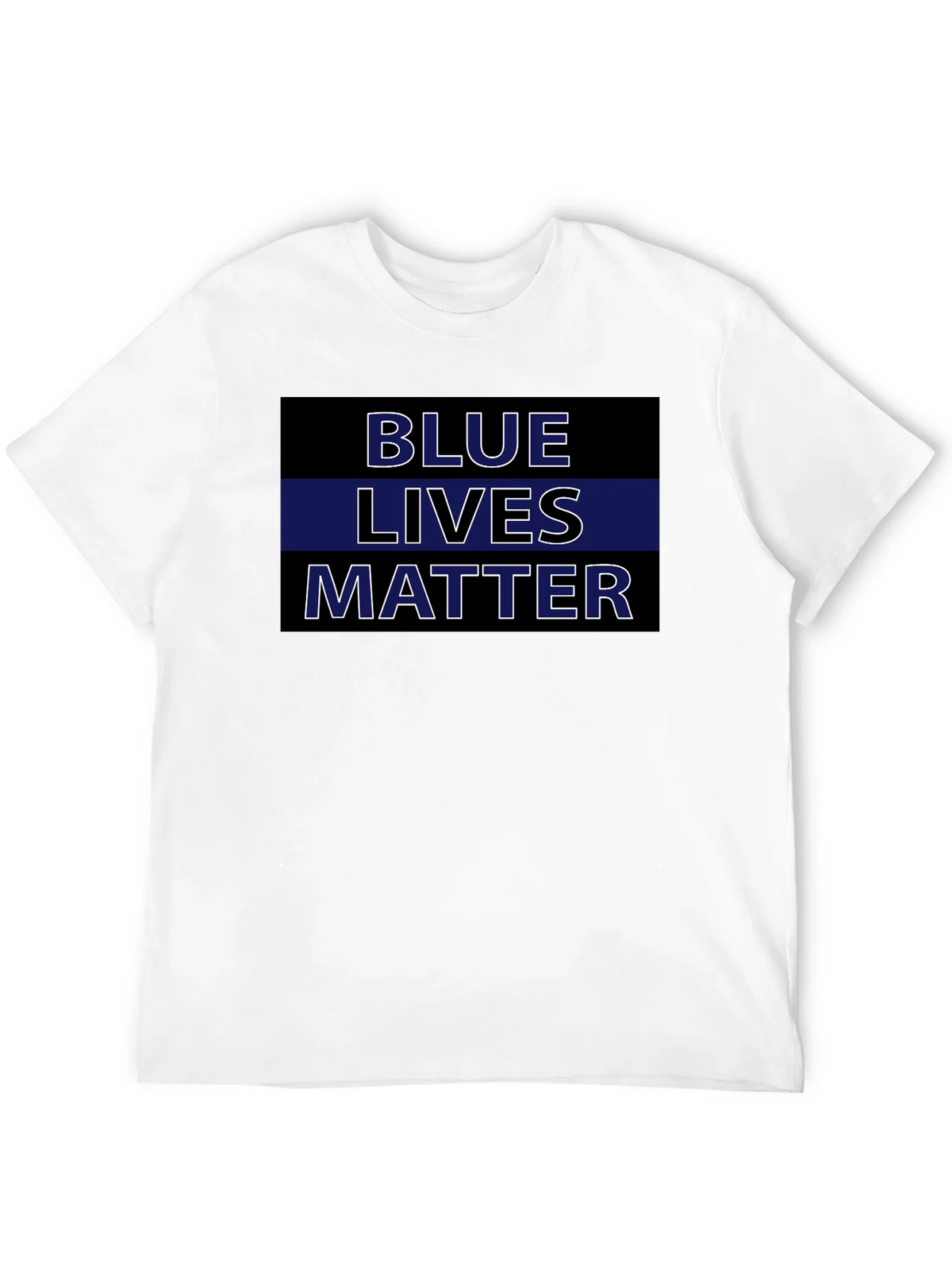 Blue Lives Matter T-Shirt - Black product image 11