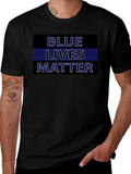 Blue Lives Matter T-Shirt - Black product image 1