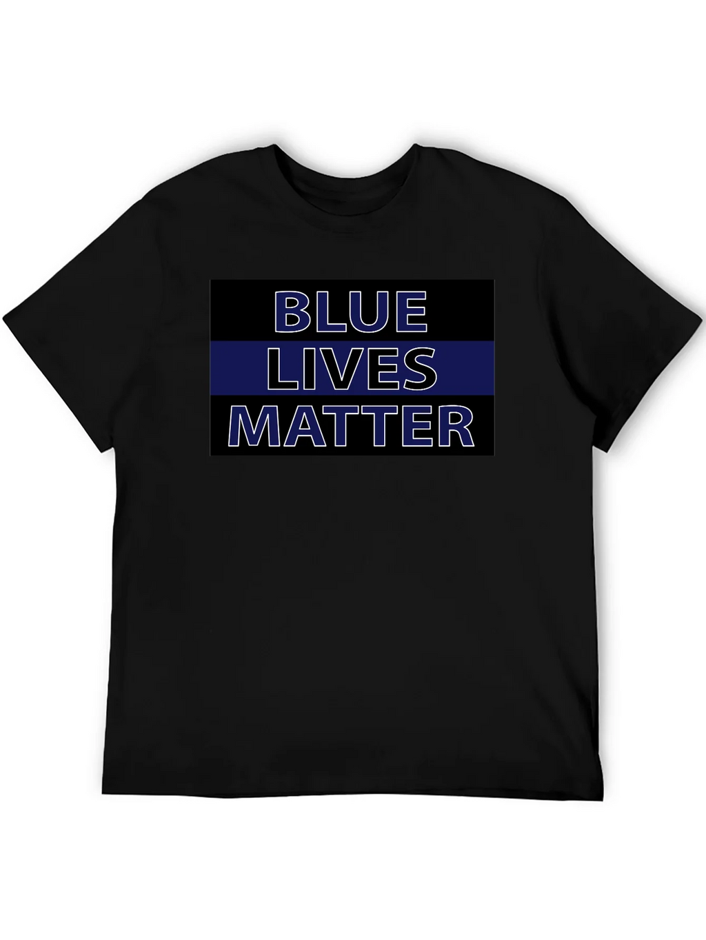 Blue Lives Matter T-Shirt - Black product image 5