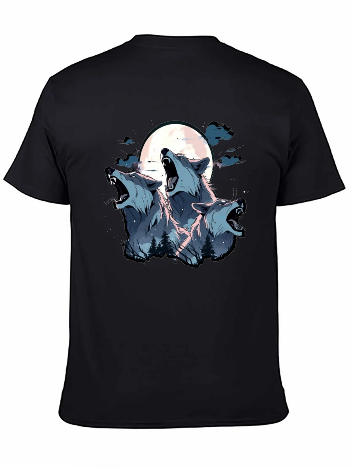 Three Wolf Moon Graphic Tee - Black product image 4