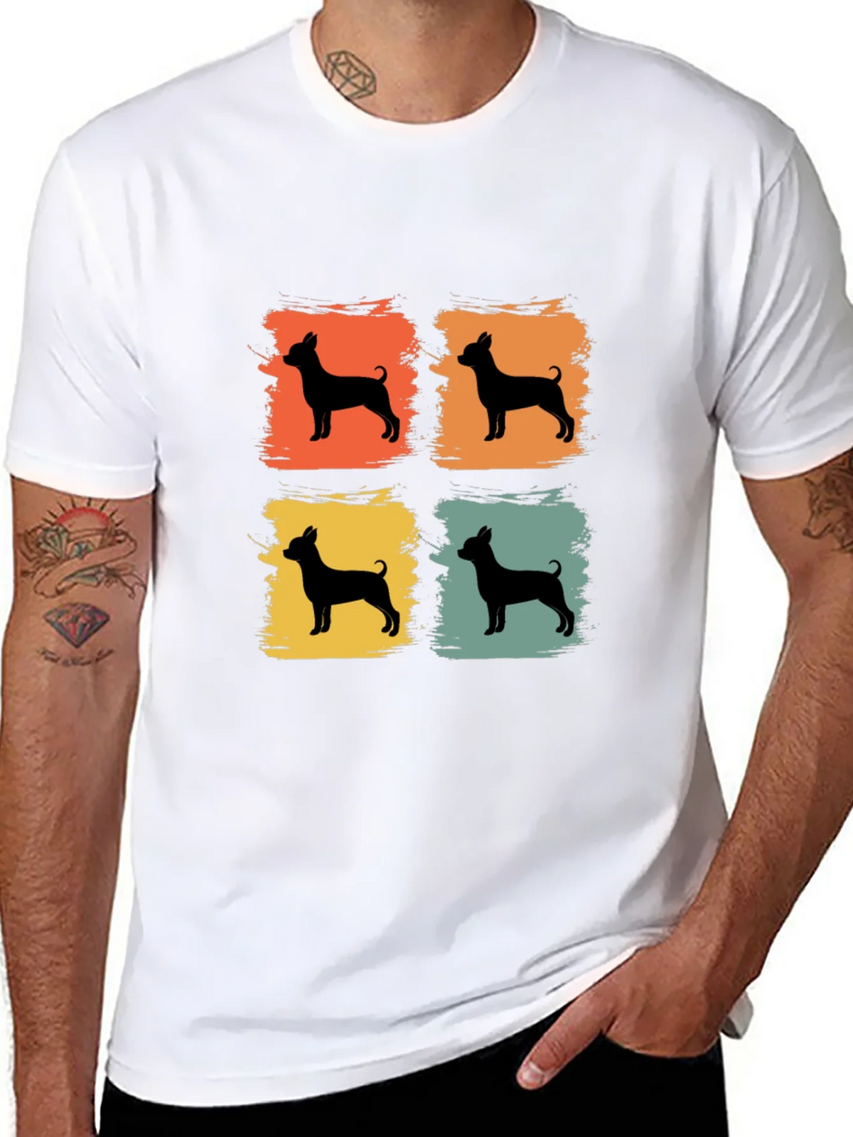 Retro Dog Silhouette T-Shirt - Vintage Style product image 7