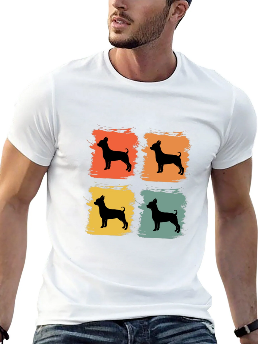 Retro Dog Silhouette T-Shirt - Vintage Style product image 12