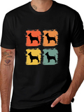 Retro Dog Silhouette T-Shirt - Vintage Style product image 1