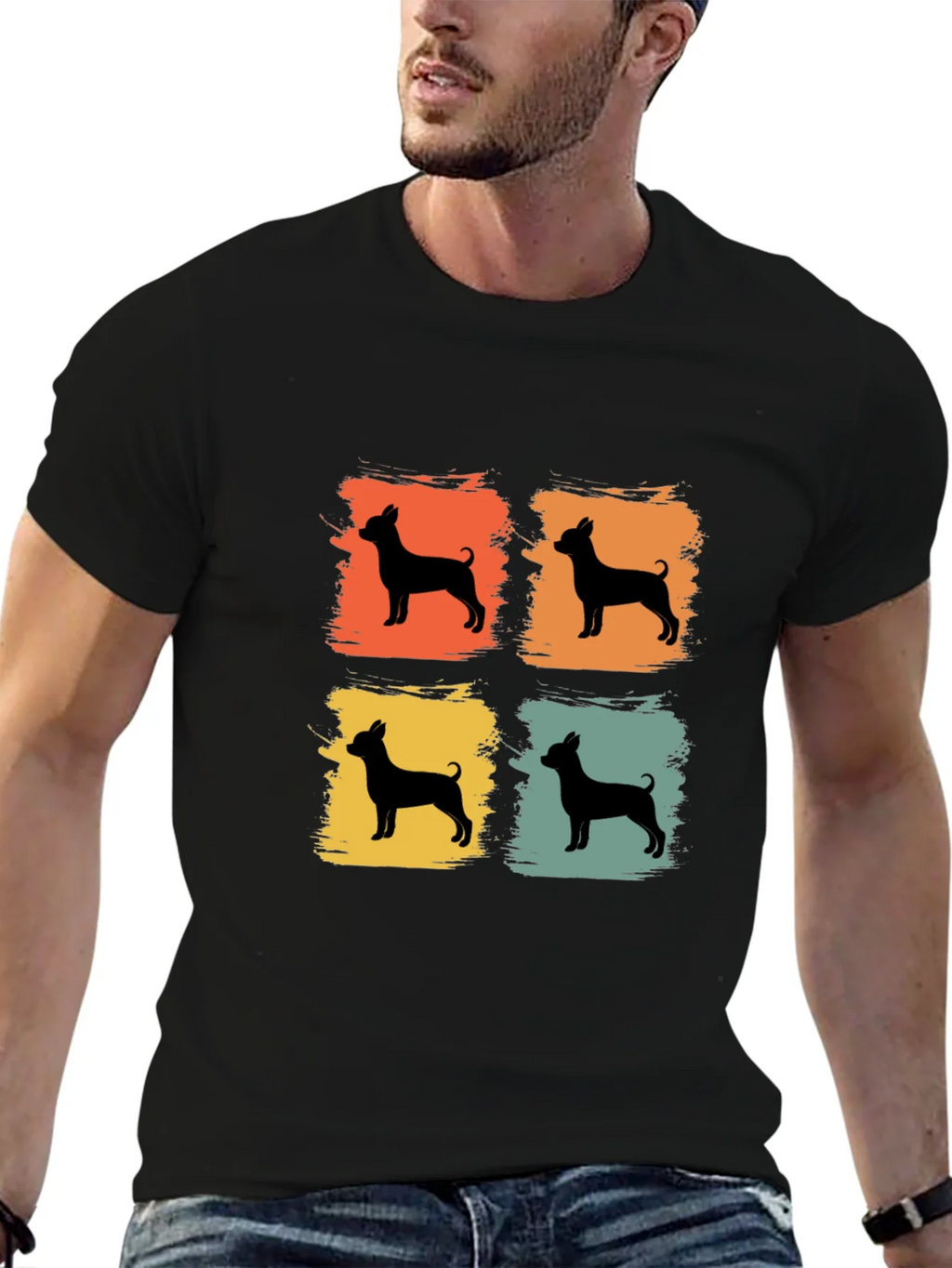 Retro Dog Silhouette T-Shirt - Vintage Style product image 6