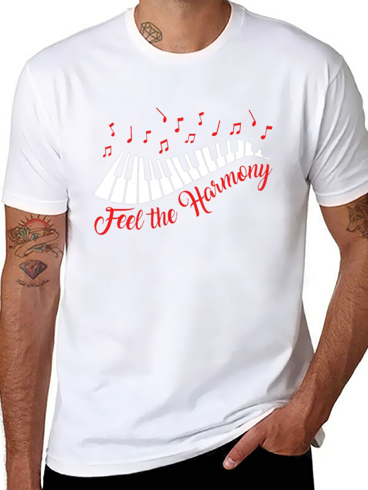 Feel the Harmony Black T-Shirt product image 7
