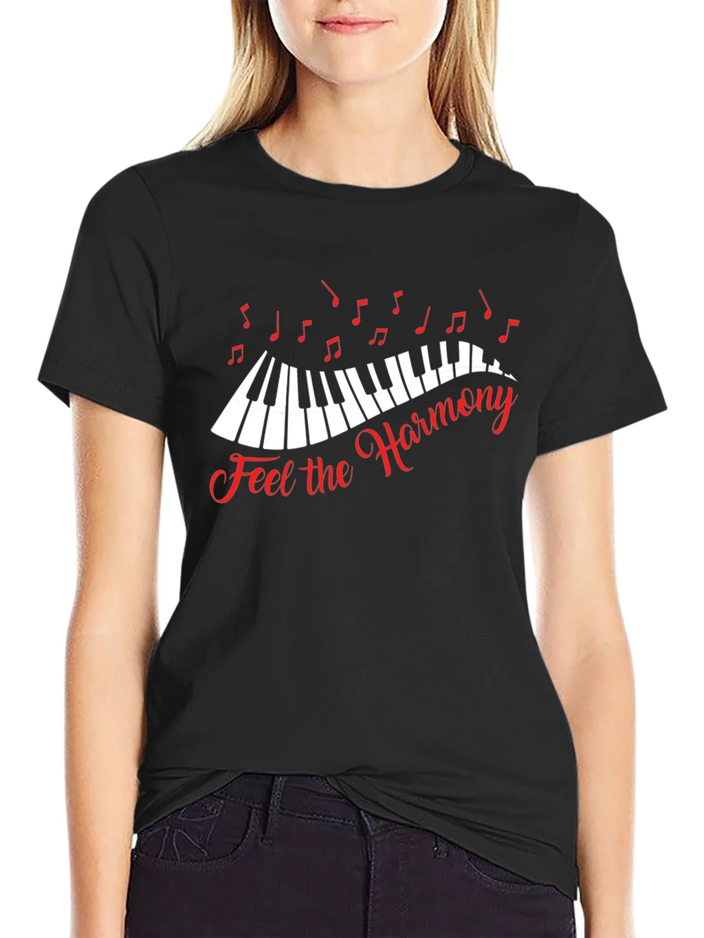 Feel the Harmony Black T-Shirt product image 2