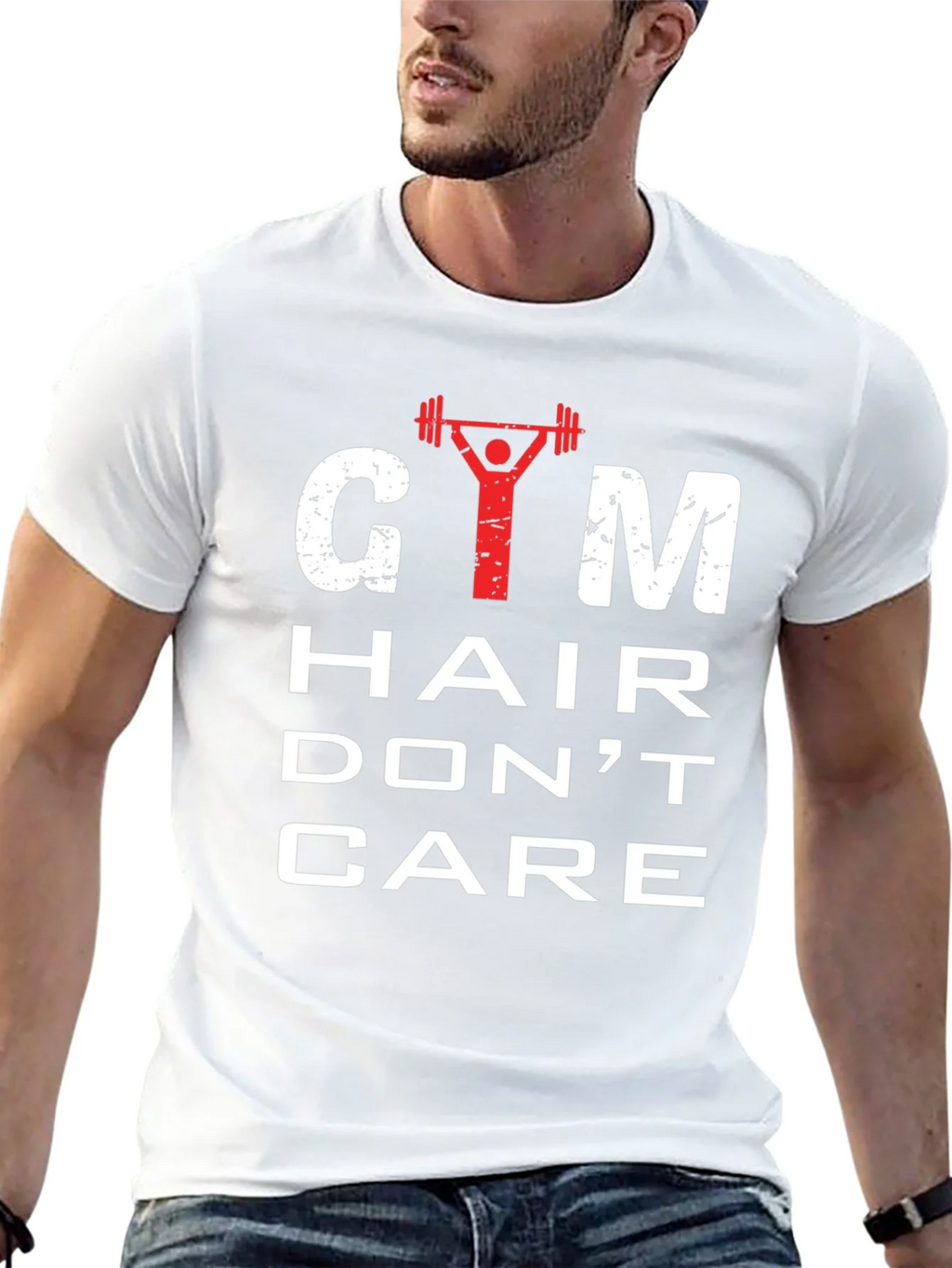 Gym Hair Dont Care Mens Graphic Tee product image 12