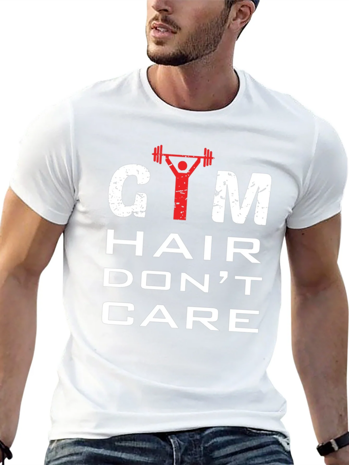 Gym Hair Dont Care Mens Graphic Tee product image 12