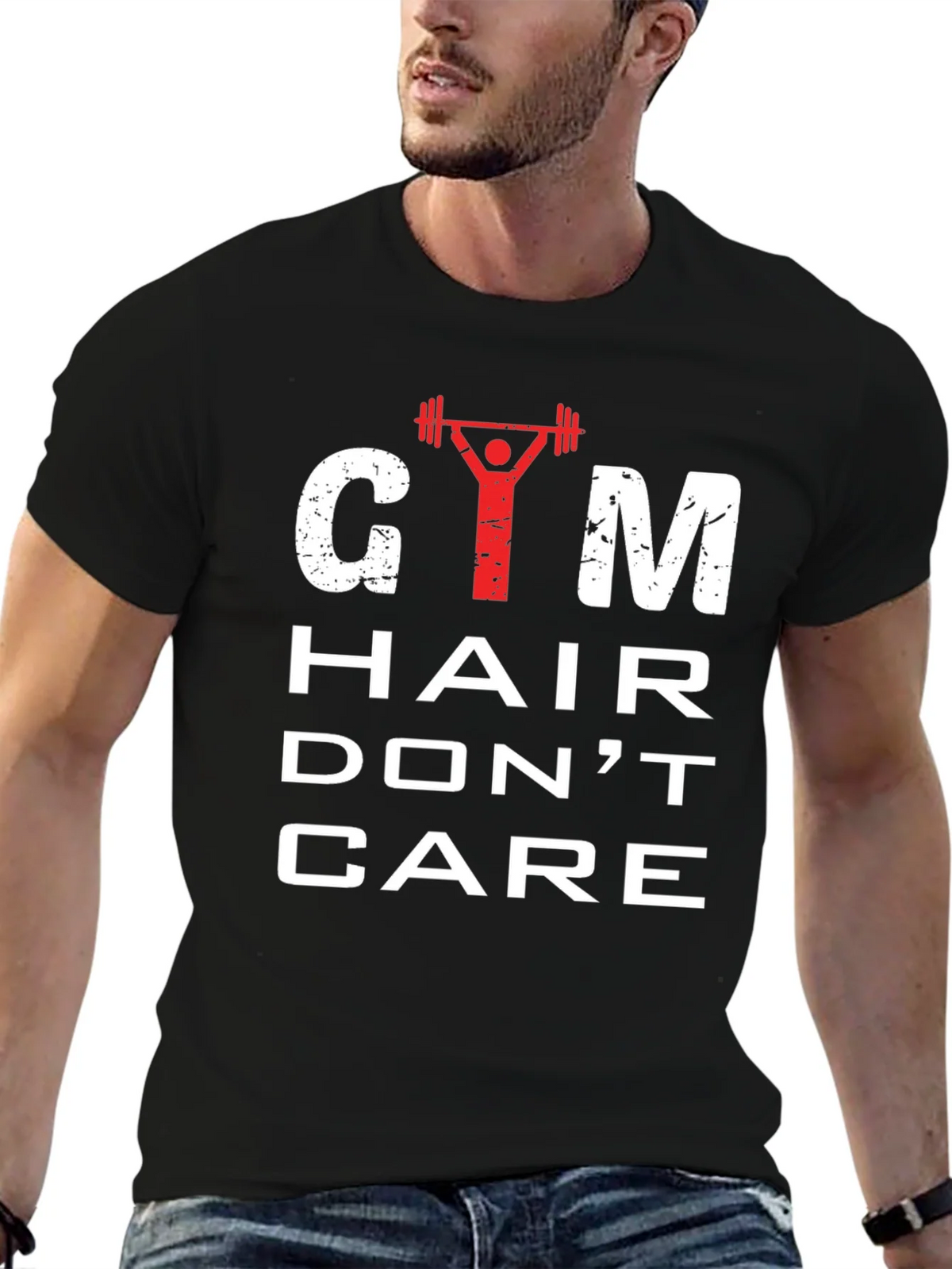 Gym Hair Dont Care Mens Graphic Tee product image 6