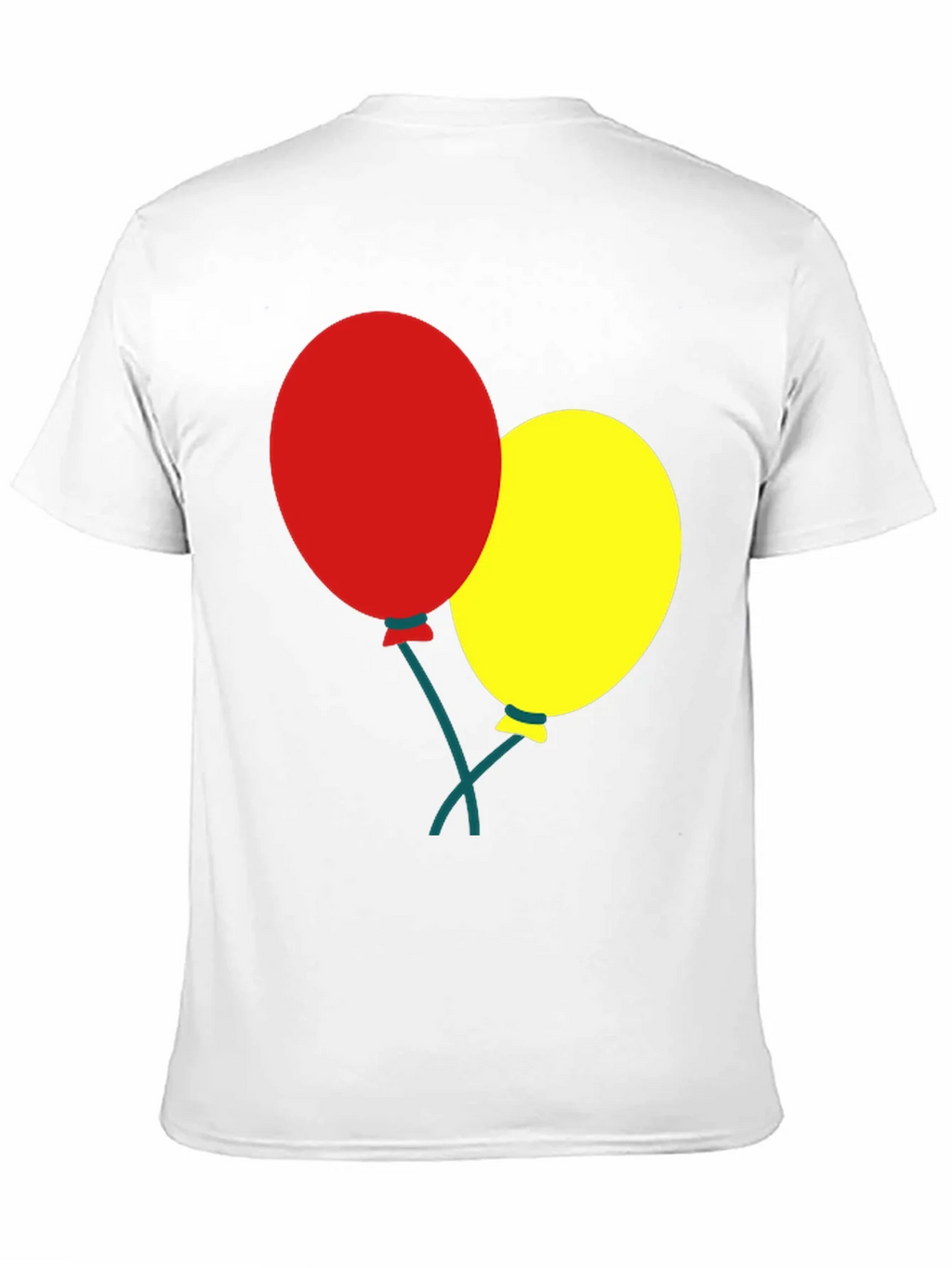 Black T-Shirt with Balloons Graphic product image 10