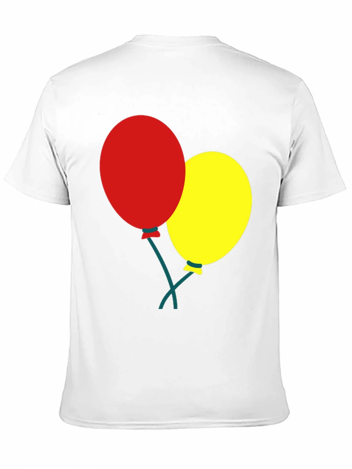 Black T-Shirt with Balloons Graphic product image 10