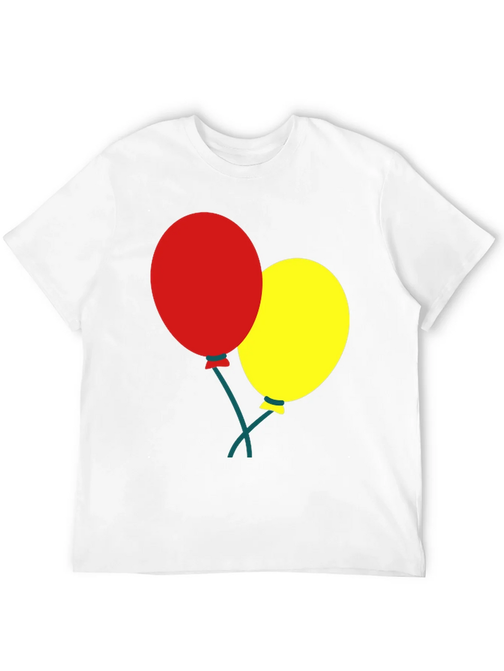 Black T-Shirt with Balloons Graphic product image 11