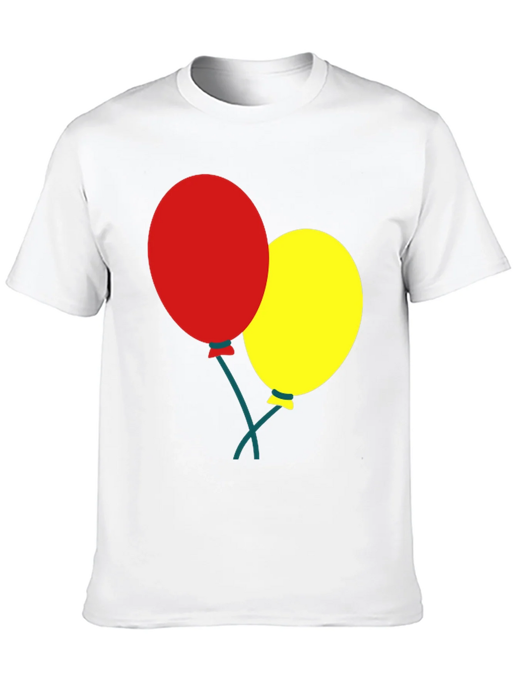 Black T-Shirt with Balloons Graphic product image 9