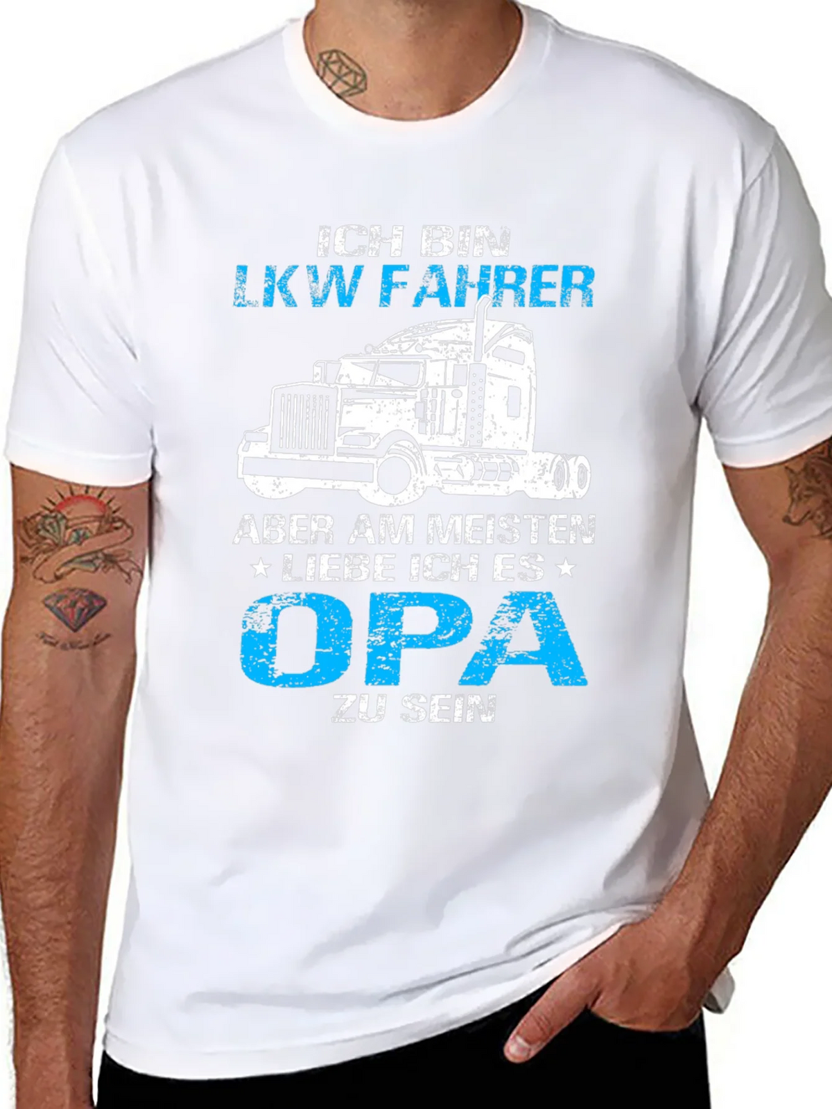Ich Bin LKW Fahrer Opa T-Shirt - Truck Driver Grandfather product image 7